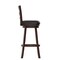 Flash Furniture Zerrick Commercial Wood Classic Ladderback Swivel Barstool w/Black LeatherSoft Seat, Espresso ES-UN3-29-ESP-GG - alternate 8
